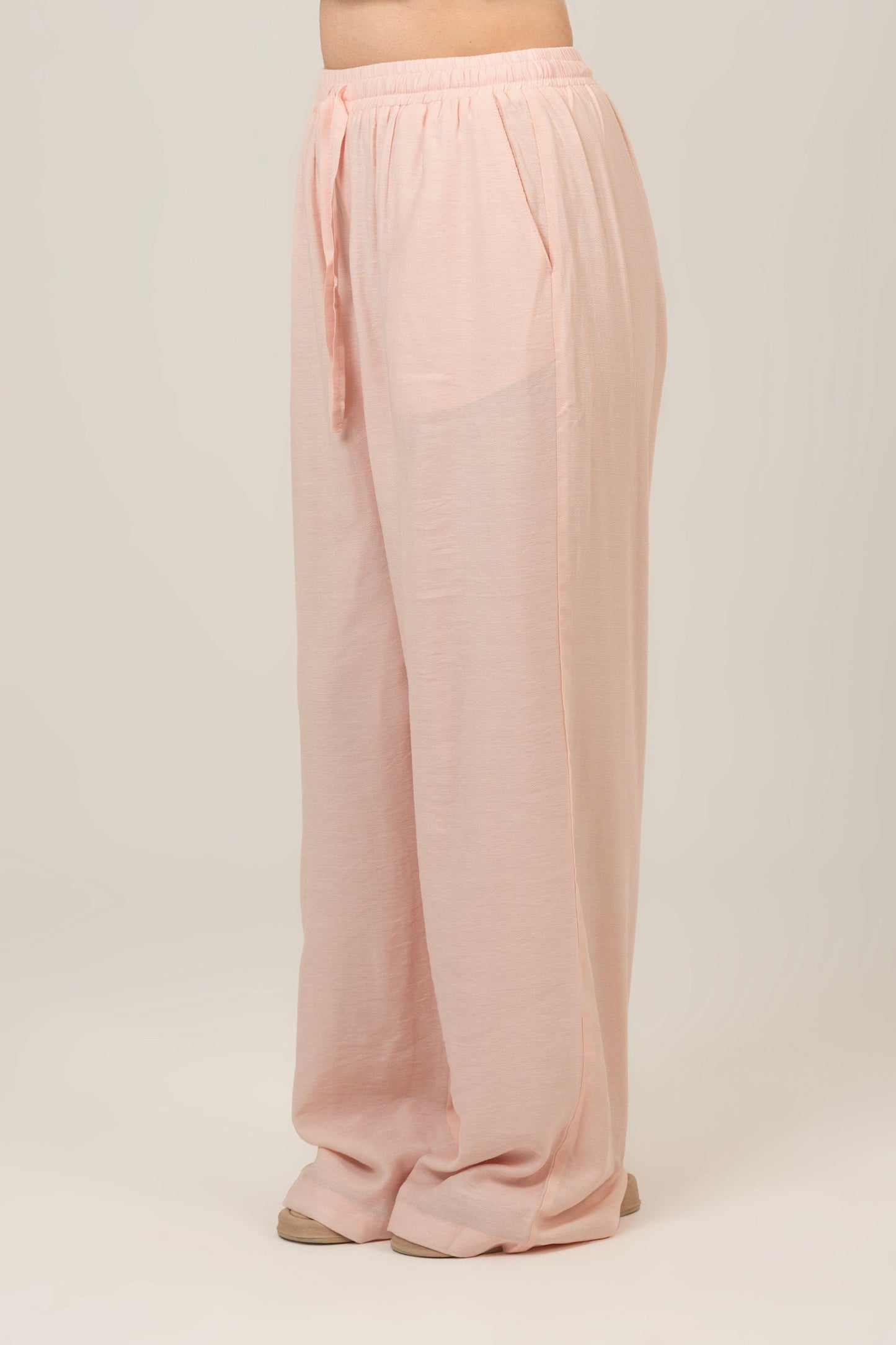 Linen High Waist Pants