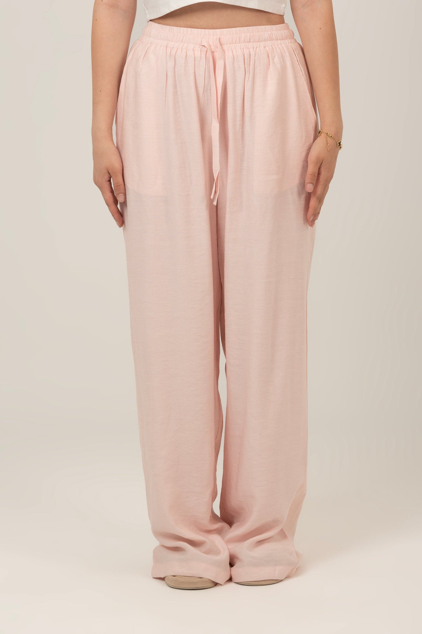 Linen High Waist Pants