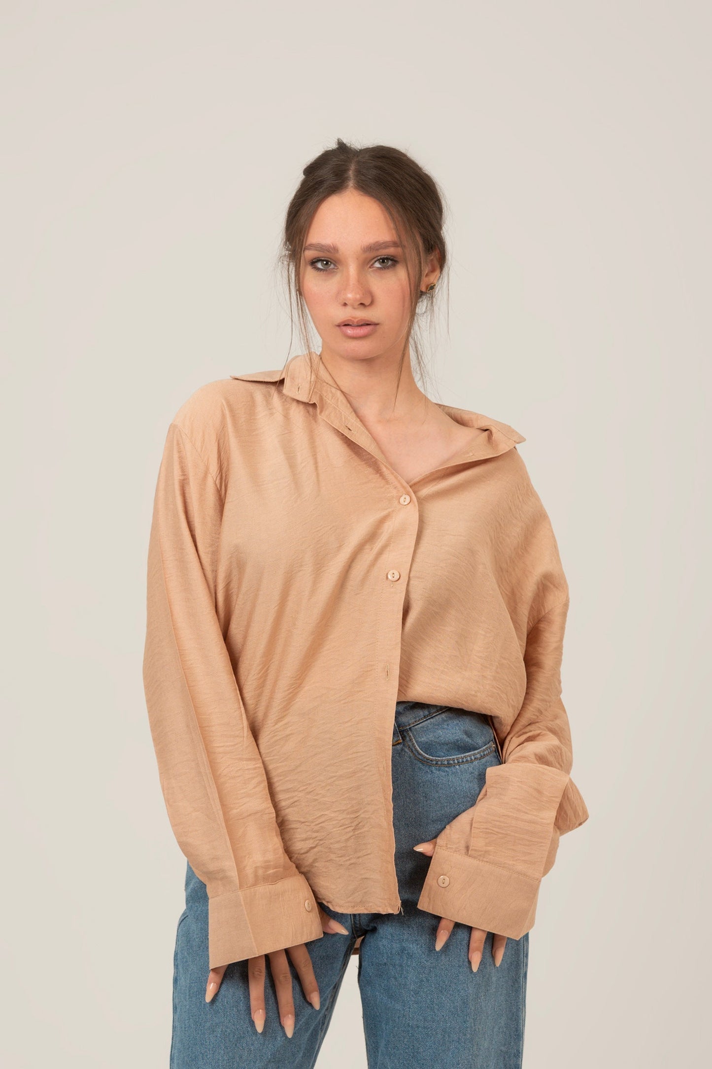 Linen Oversized Loose Fit Shirt