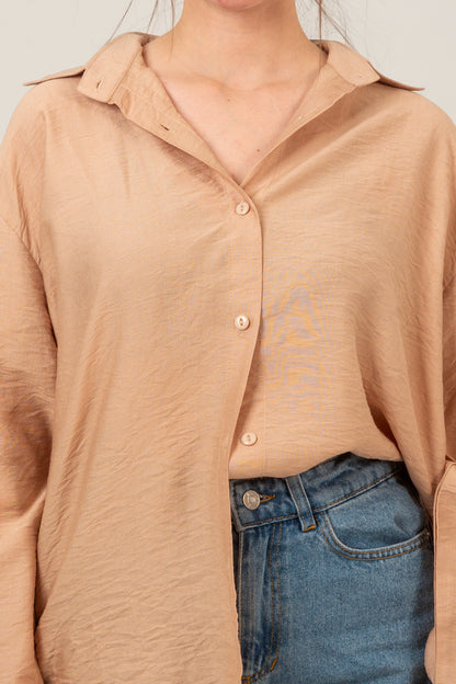 Linen Oversized Loose Fit Shirt