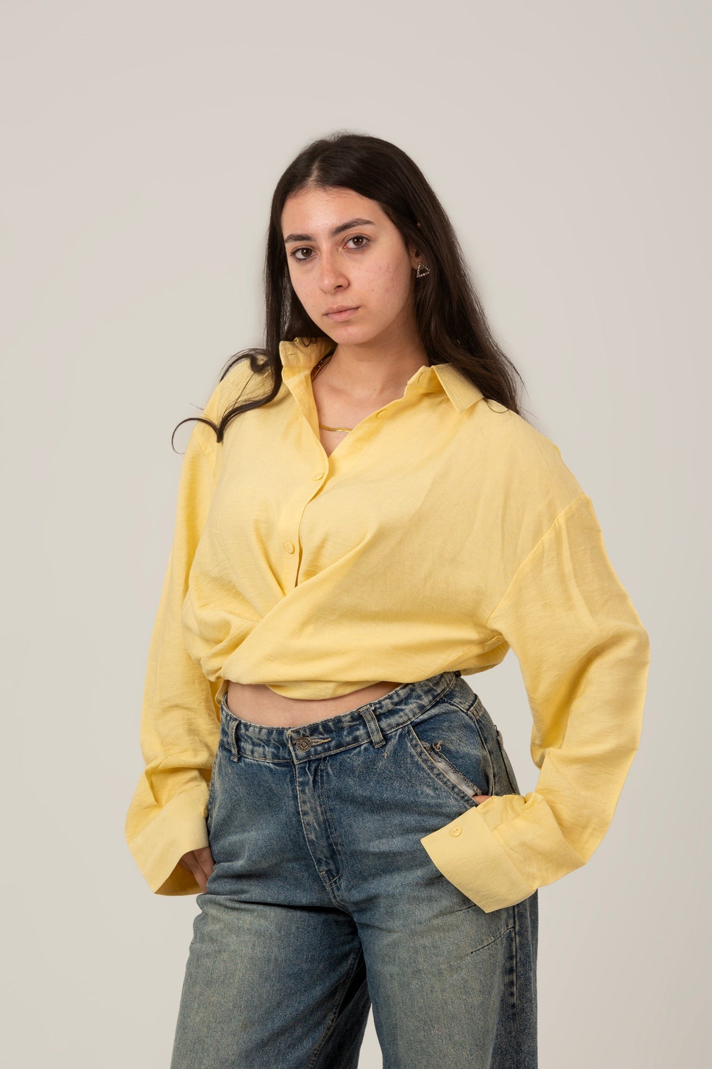 Linen Oversized Loose Fit Shirt