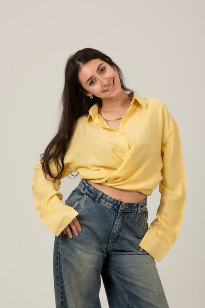 Linen Oversized Loose Fit Shirt