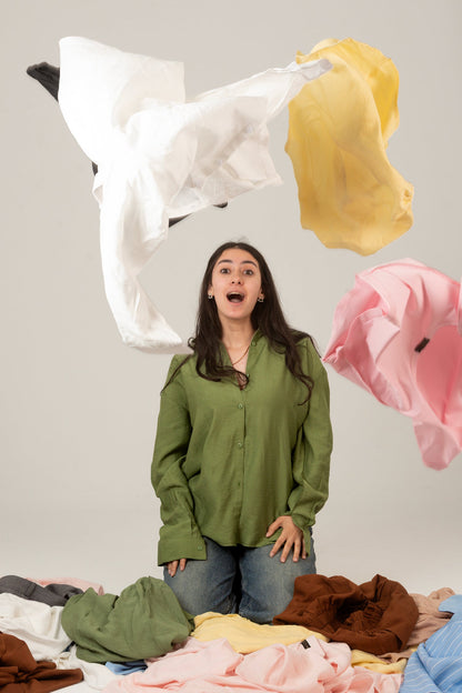 Linen Oversized Loose Fit Shirt