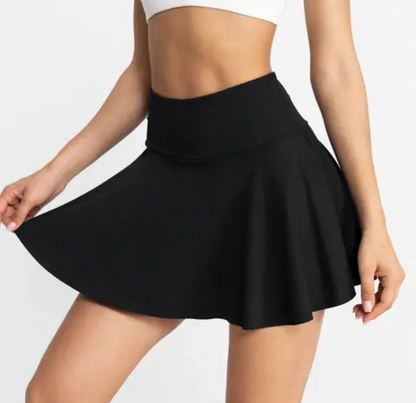 Sporty Elegance Skirt - Black