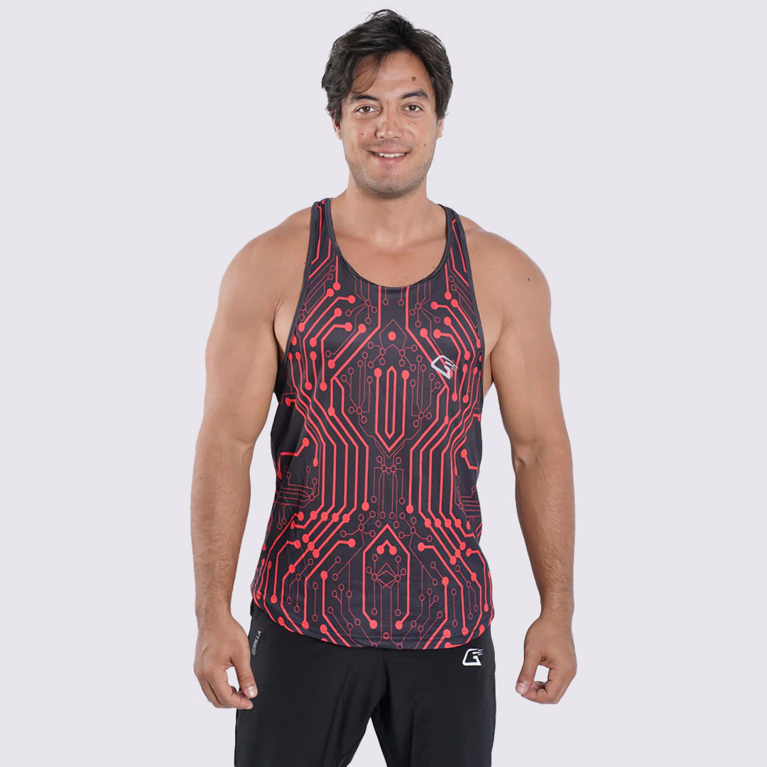 Synthetic Agility Aim Sleeveless T-Shirt - Multicolor