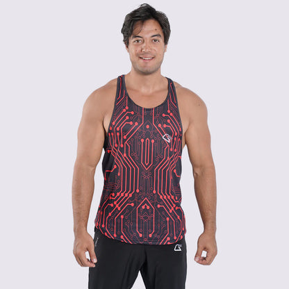 Synthetic Agility Aim Sleeveless T-Shirt - Multicolor