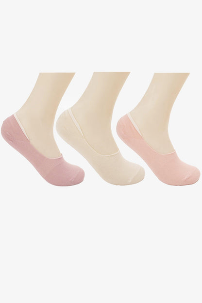 Cotton Invisible Socks - 3 Pairs - Carina - ÙƒØ§Ø±ÙŠÙ†Ø§