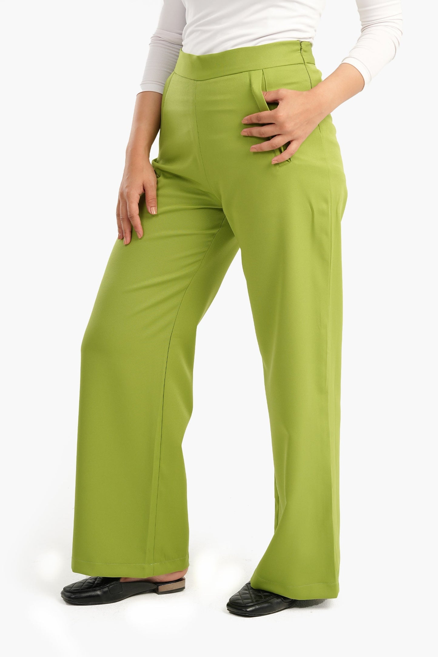 Pants with Side Zipper