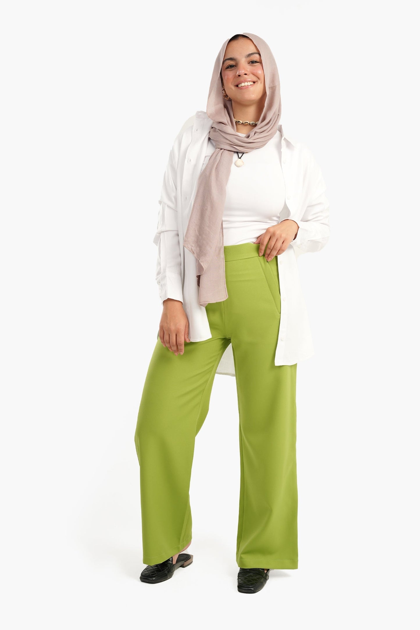 Pants with Side Zipper