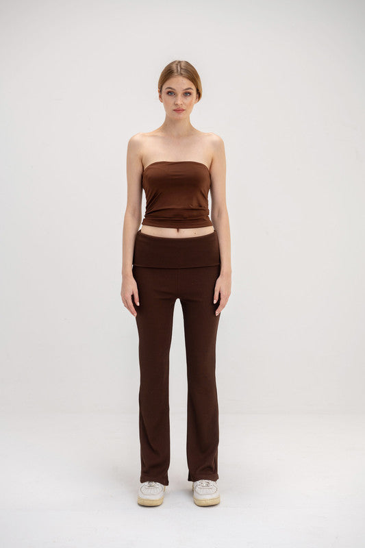 Cotton Tube Top - Chocolate