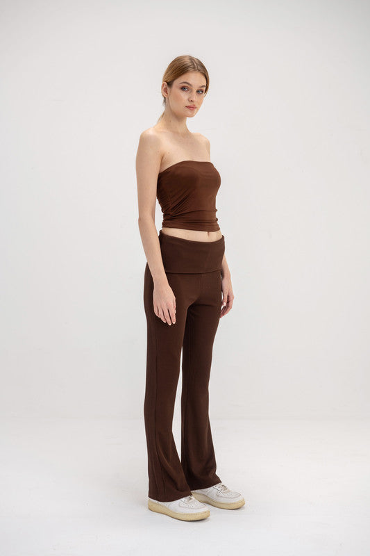 Cotton Tube Top - Chocolate