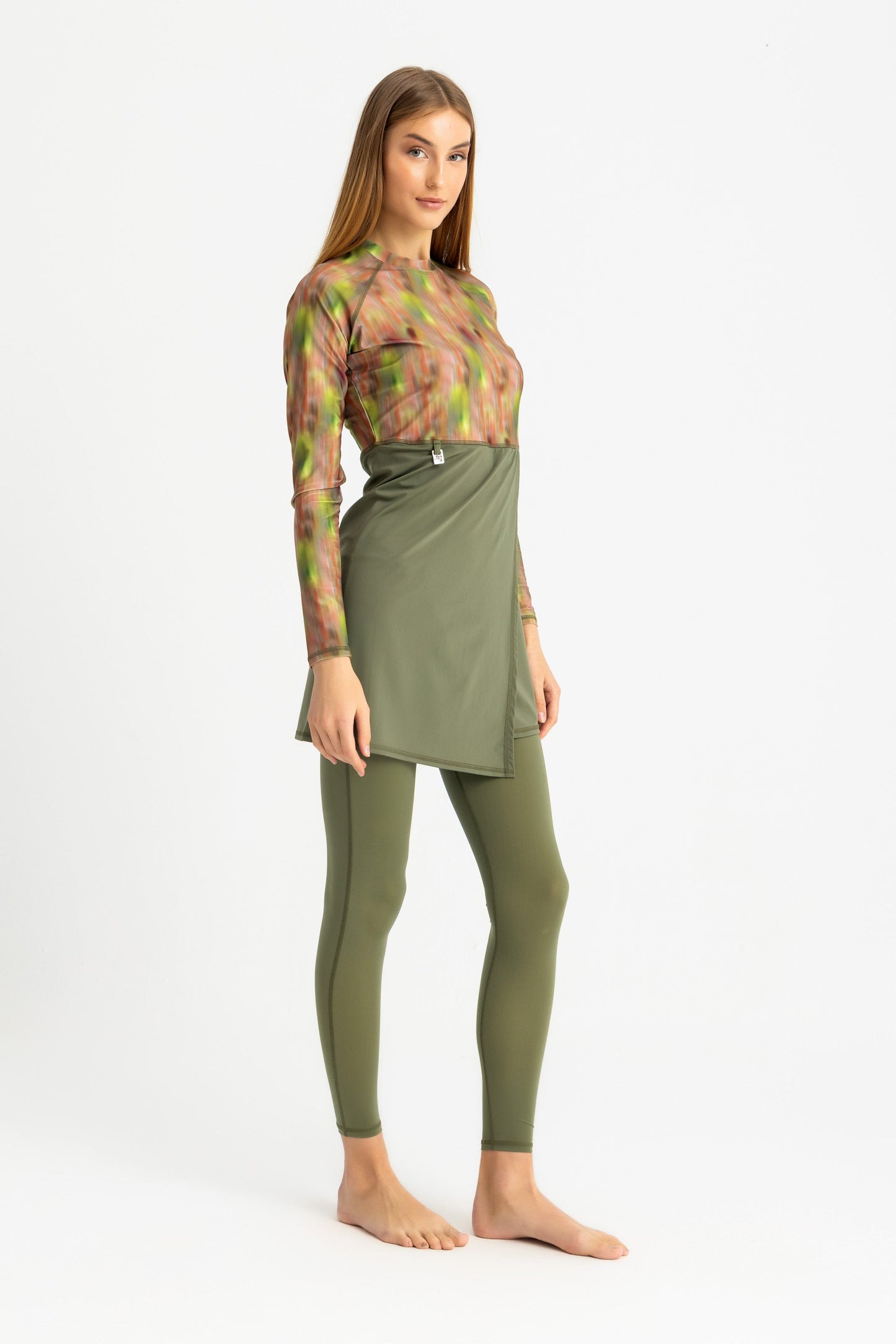 Lycra Motion Wave Swim Top - Multicolor