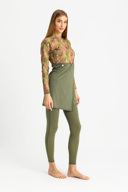 Lycra Motion Wave Swim Top - Multicolor