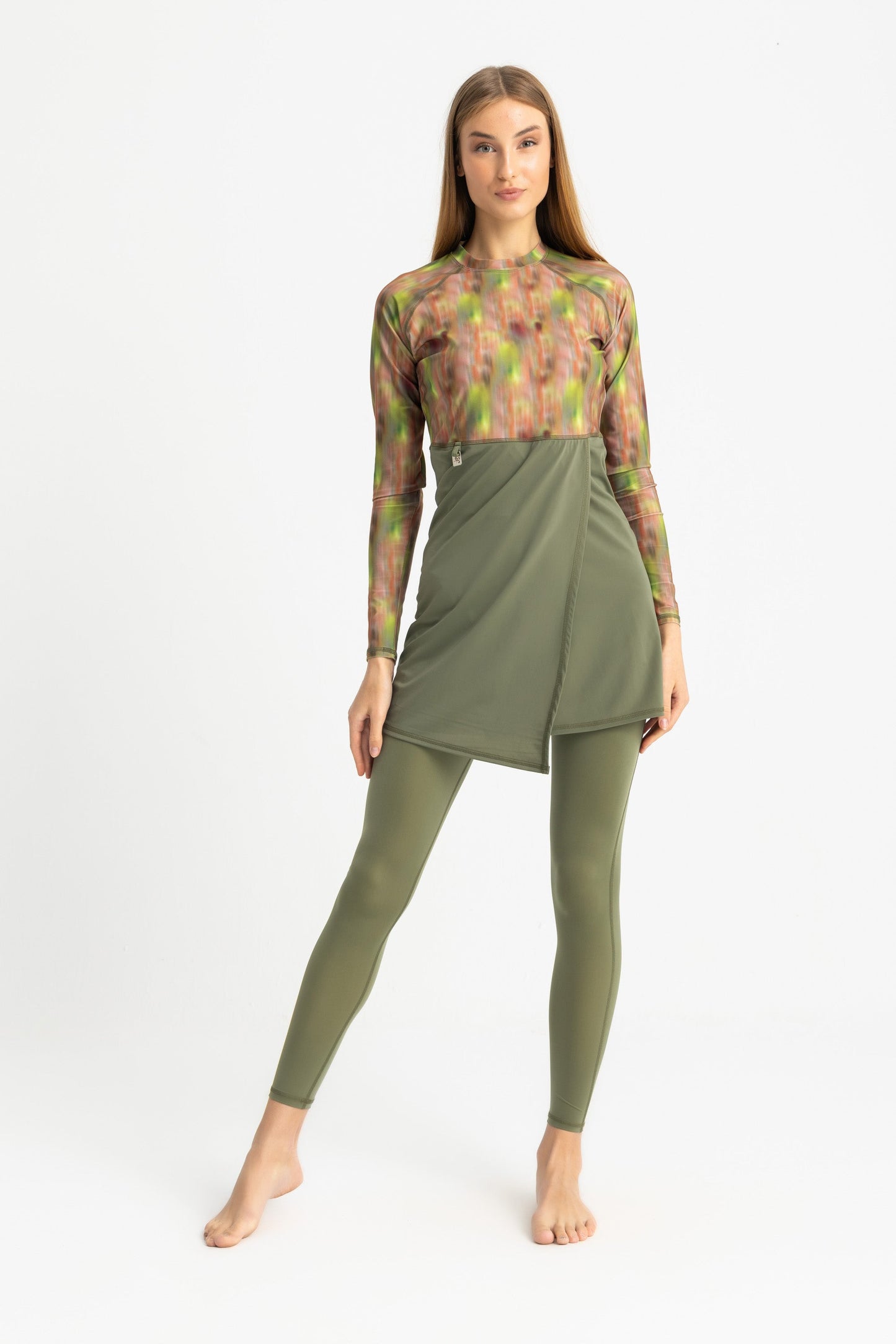 Lycra Motion Wave Swim Top - Multicolor