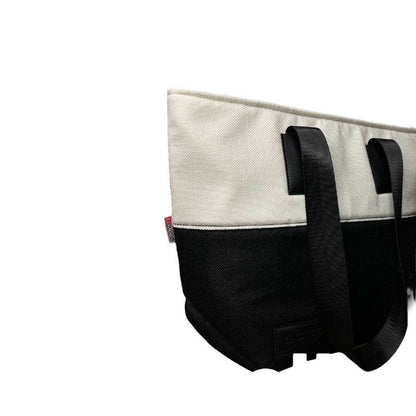 Burlap Bi-Tone Tote Bag – Black