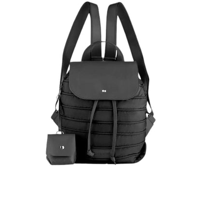 Bee Waterproof Two Toned Backpack - Black