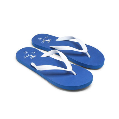Cork Comfortable Slipper - Blue & White