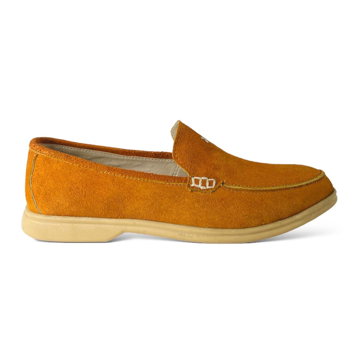 Suede Casual Loafers - Light Tan