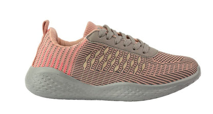 Textured Lace-Up Sneakers - Cashmere