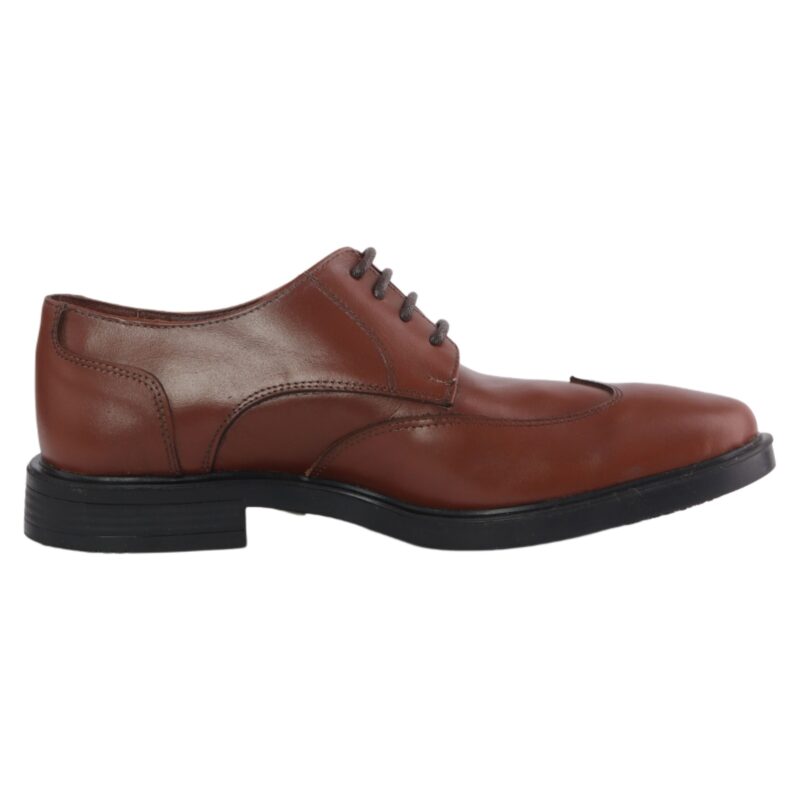 Leather Wingtip Formal Shoes – Brown