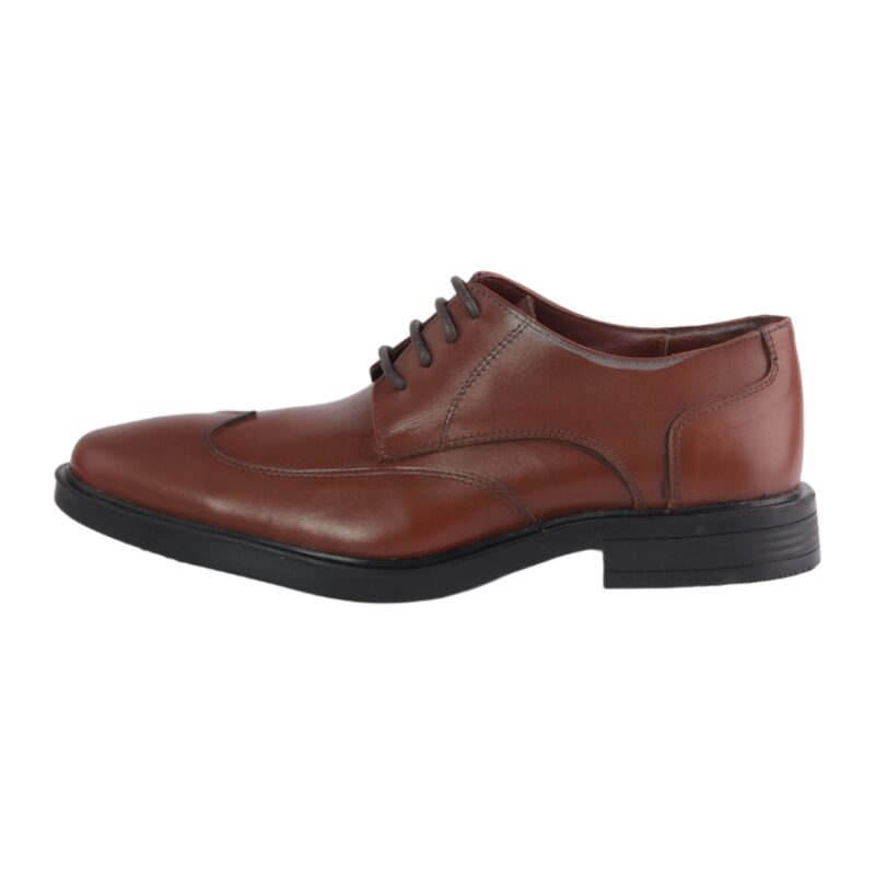 Leather Wingtip Formal Shoes – Brown