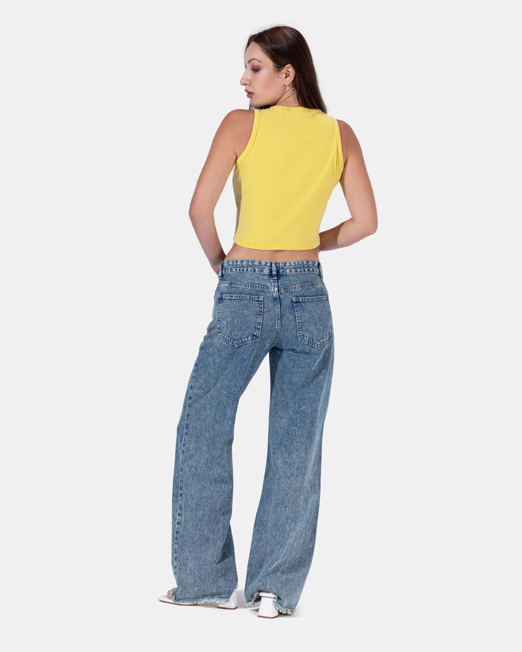 Denim Washed Jeans - Blue