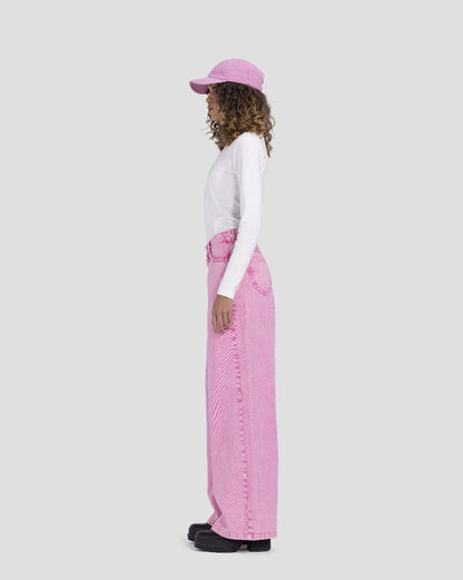Denim Wide-Leg Cut - Pink