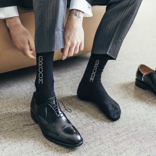 Groom Black Socks