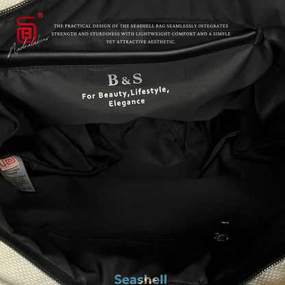 Burlap Bi-Tone Tote Bag – Black