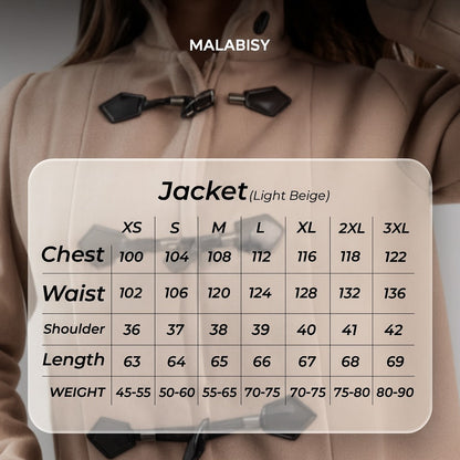 Wool Toggle Jacket – Light Beige