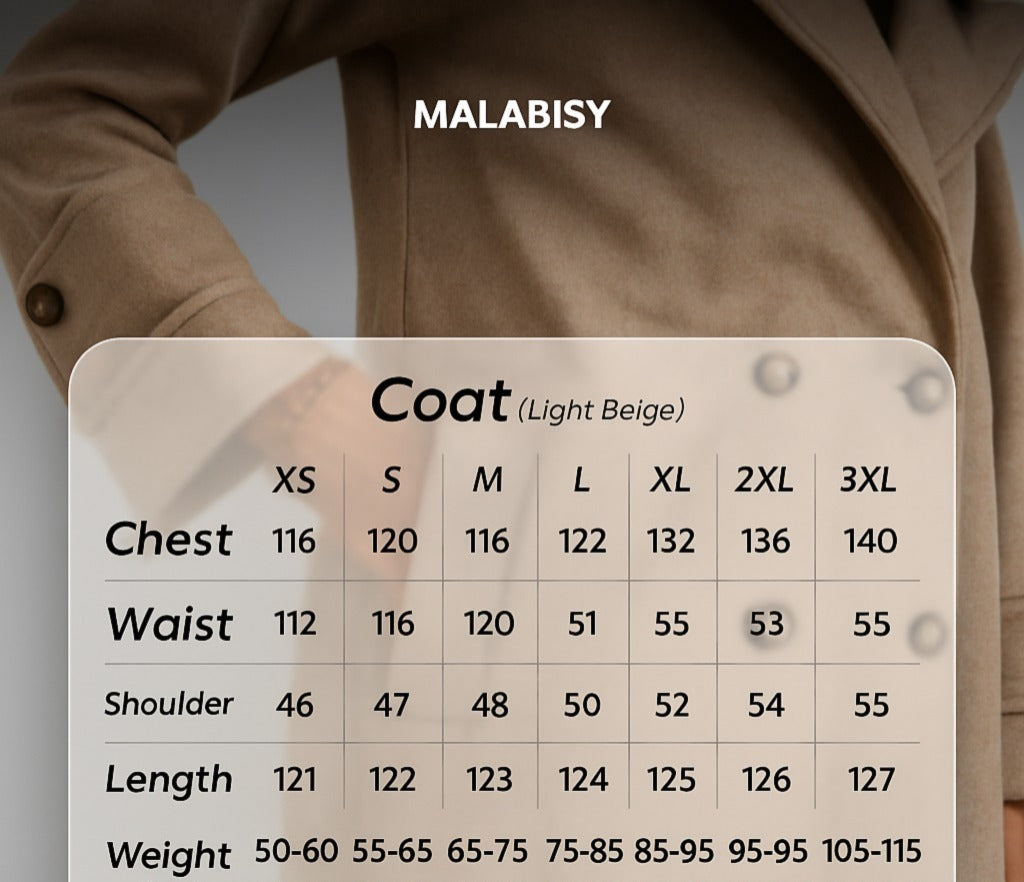 Wool Double-Breasted Coat – Light Beige