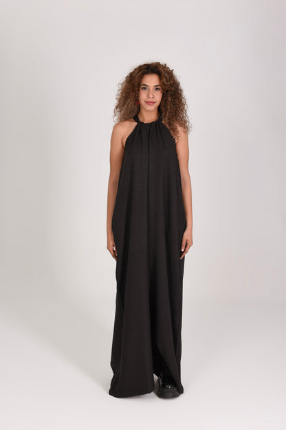 Linen Minimalist Wide Leg Jumpsuit