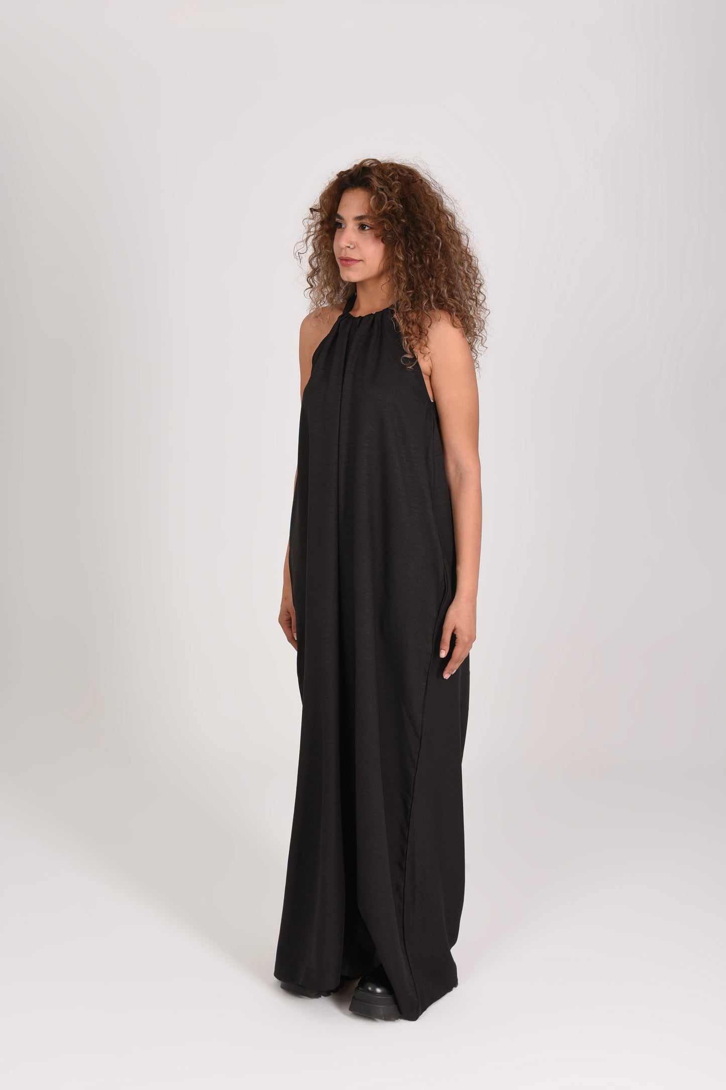 Linen Minimalist Wide Leg Jumpsuit