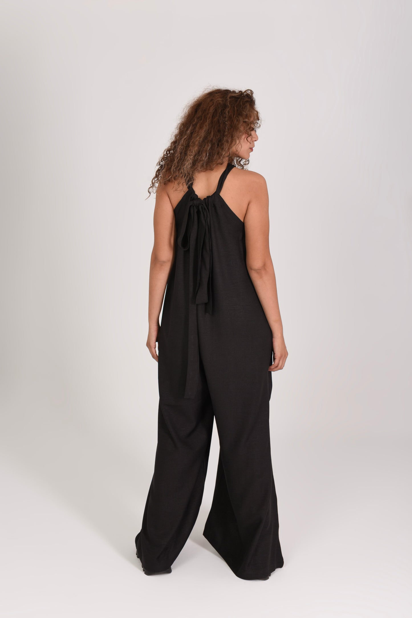 Linen Minimalist Wide Leg Jumpsuit