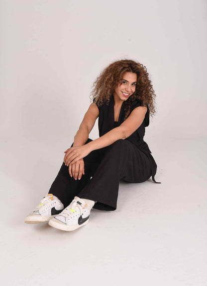 Soft Blended Linen Belted set