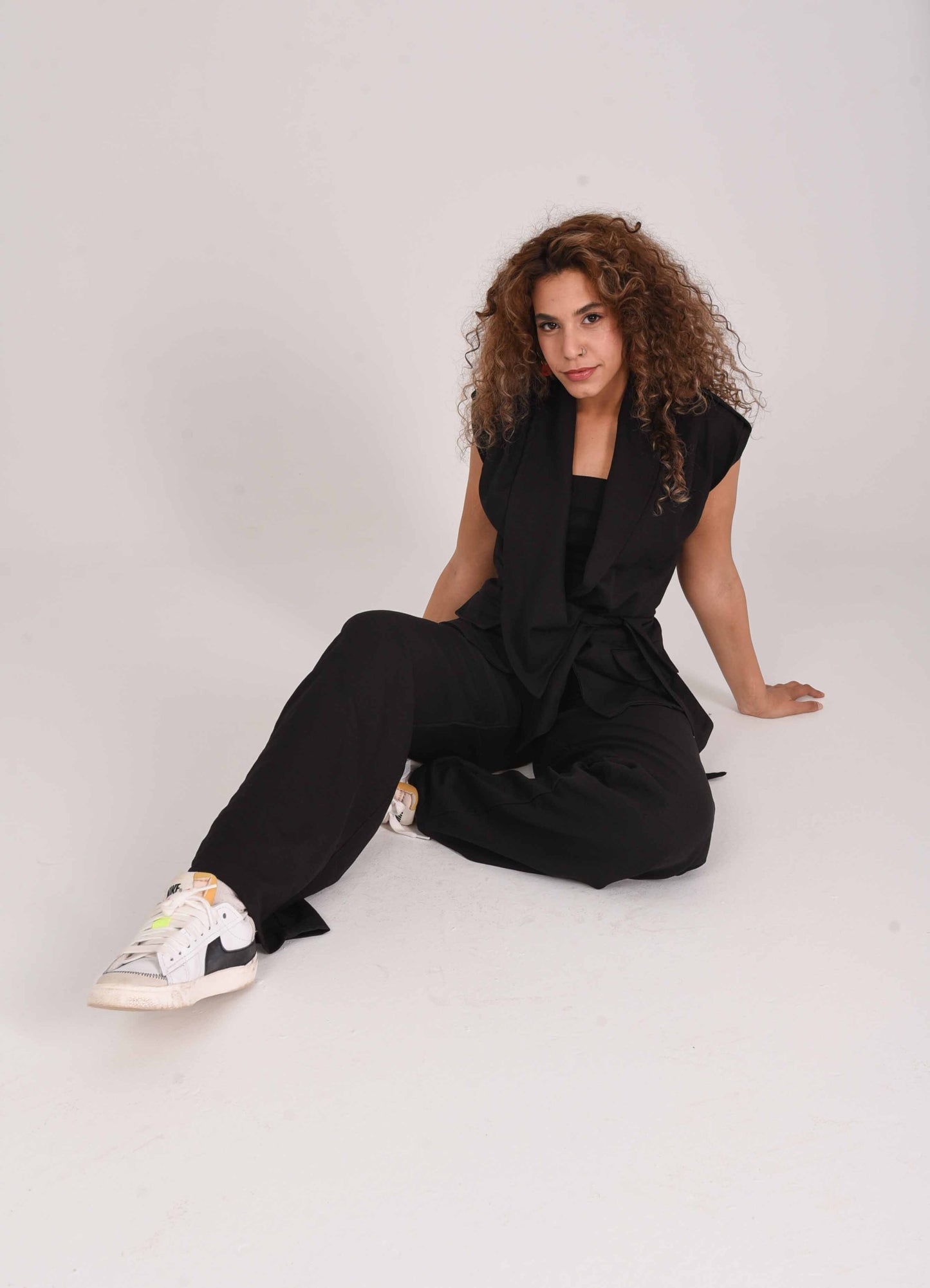 Soft Blended Linen Belted set