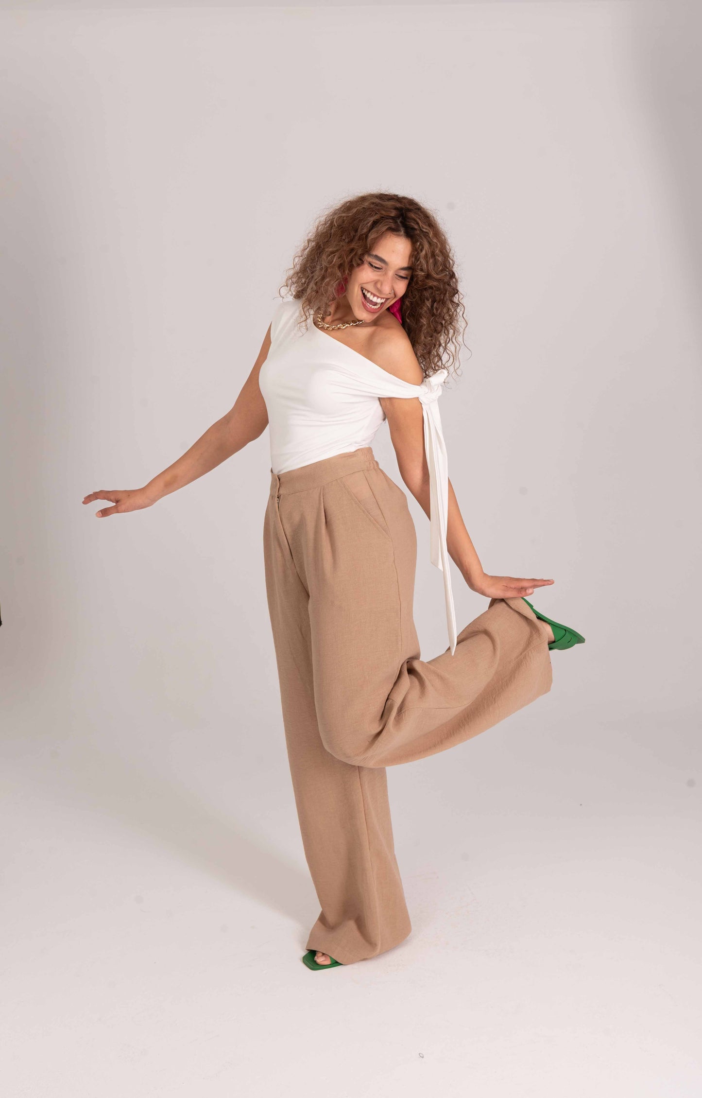 Linen Wide Leg Pants