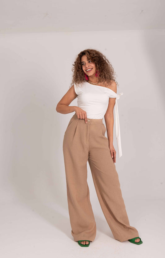 Linen Wide Leg Pants