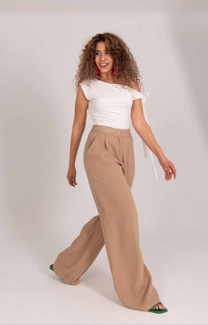 Linen Wide Leg Pants