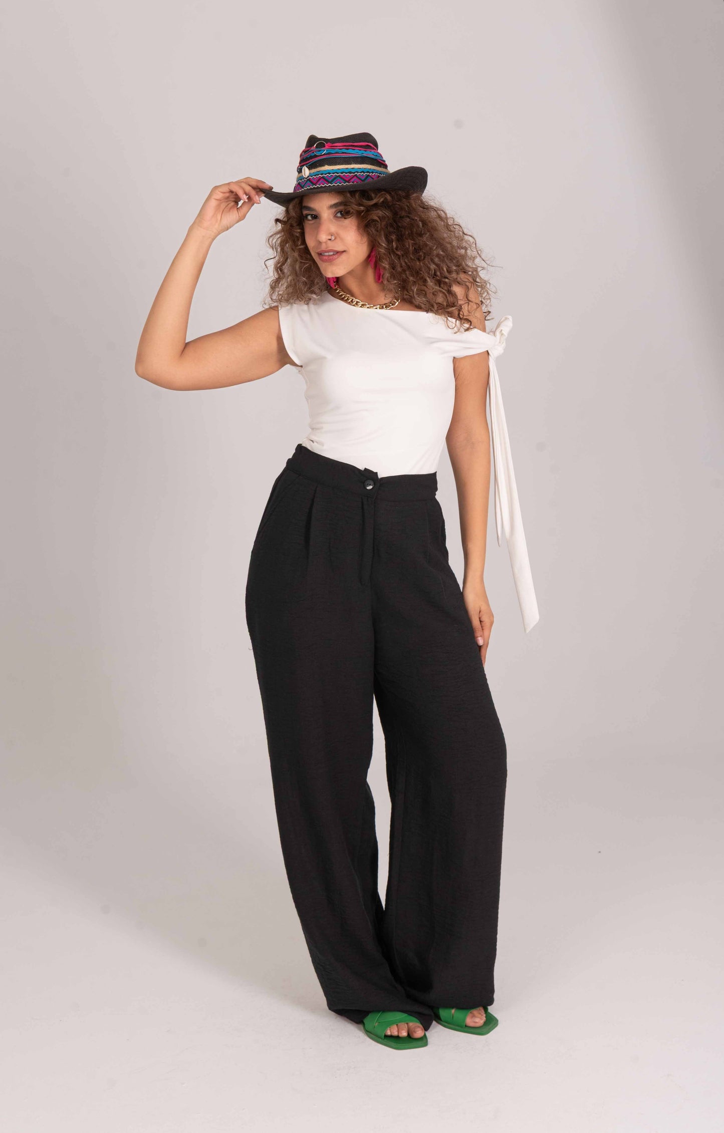 Linen Wide Leg Pants