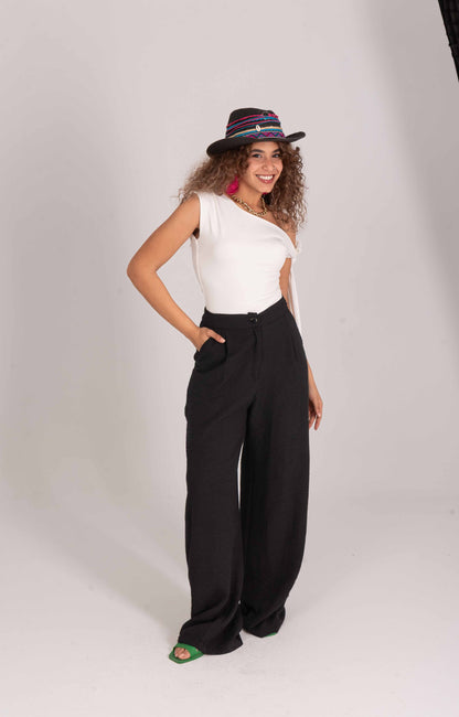 Linen Wide Leg Pants