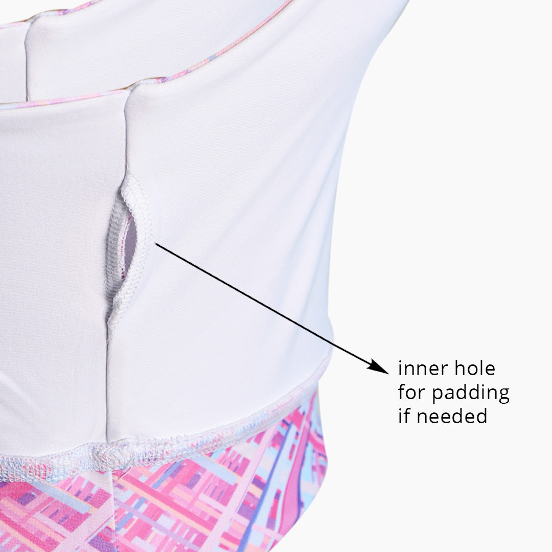 Poly-Spandex Printed 2-Piece Sports Set – Multicolor