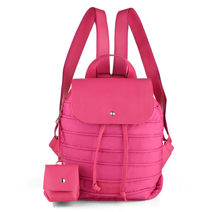Bee Waterproof Two Toned Backpack - Pink