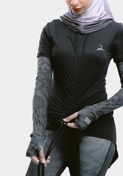 Dry Fit Polyester Sports T-Shirt – Black