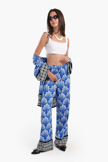 Color Block Wide Leg Pants