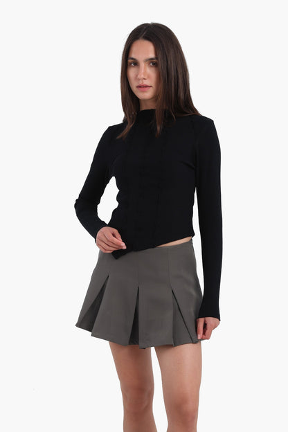 Asymmetrical Frilled Top