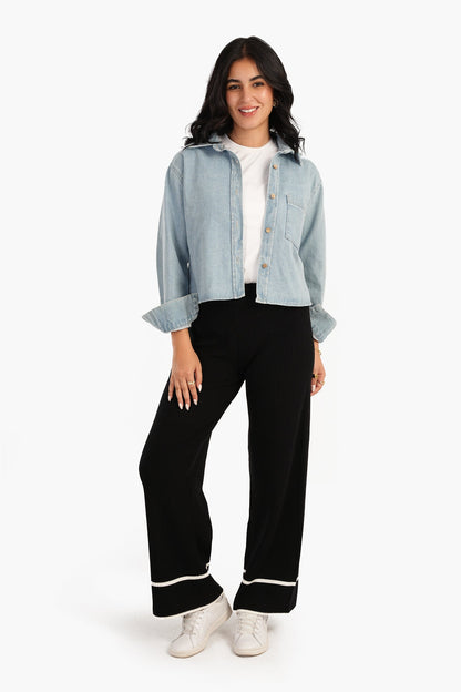 Rib-Knit Lounge Pants