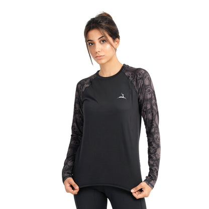 Dri-Fit Printed 2-Piece Sports Set – Black