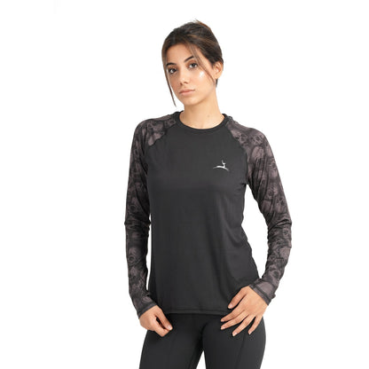 Dri-Fit Printed 2-Piece Sports Set – Black