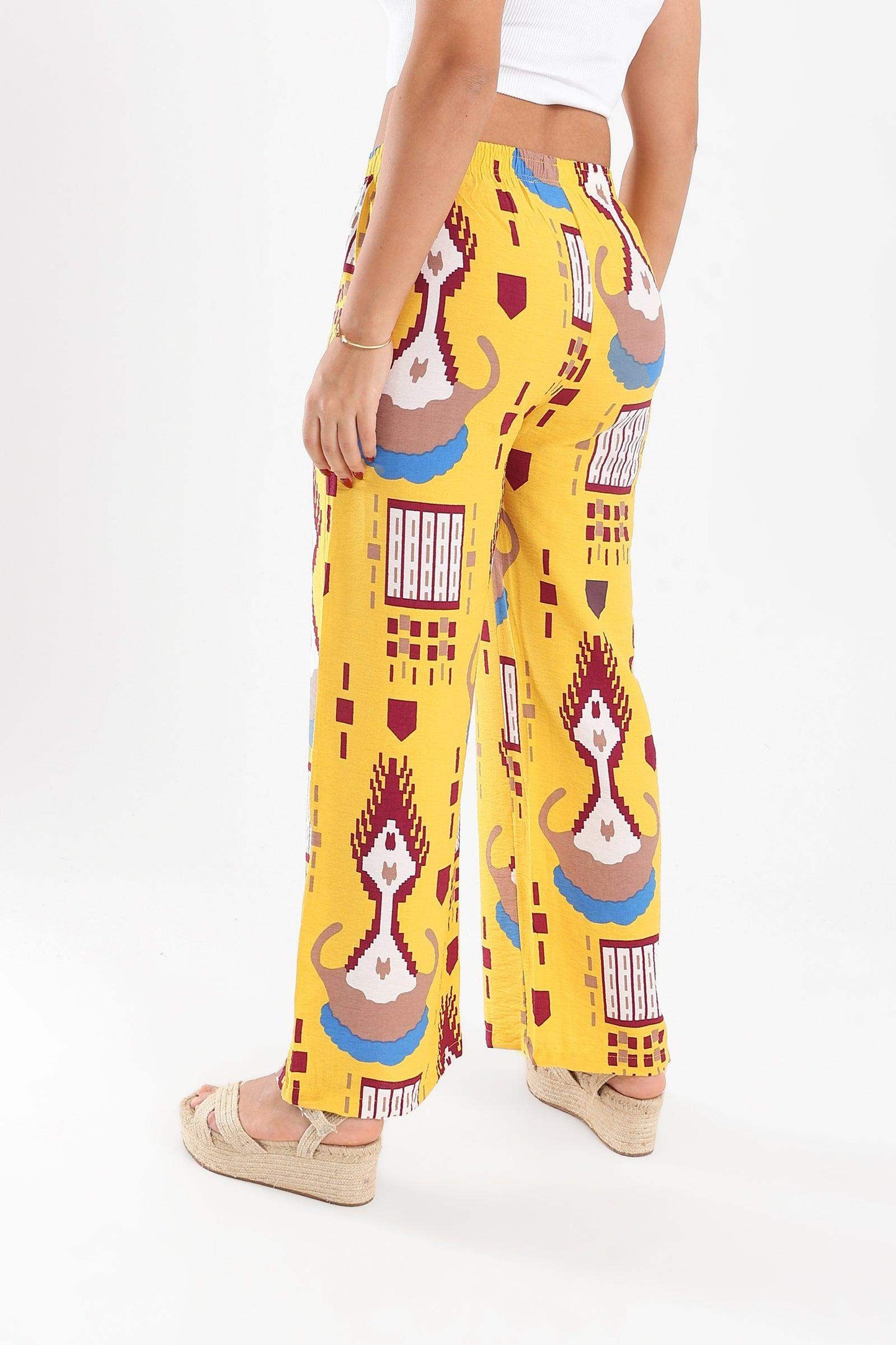 Colorful Boho Print Pants - Carina - ÙƒØ§Ø±ÙŠÙ†Ø§